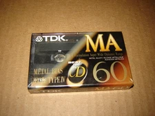 TDK MA 60 SEALED metal bias cassette tape