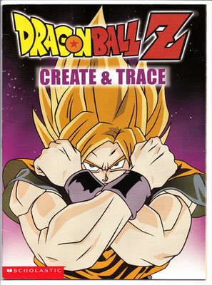 Dragon Ball Z Book Create & Trace 2002 Scholastic Draw Tracing Paper Art Drawing