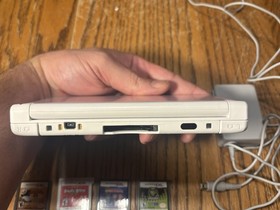 Nintendo 3DS XL Pink White Handheld Console 7 Games + Bundle Tested USA Version