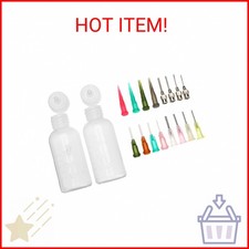 2Pcs Jagua Henna Temporary Tattoo Kit Applicator Bottles with 16 Tips Needles fo