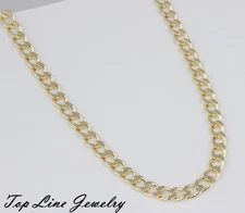 Lady 18K Gold filled 5mm Gold Cuban Link Curb Chain Anklet Bracelet 10" Non Fade