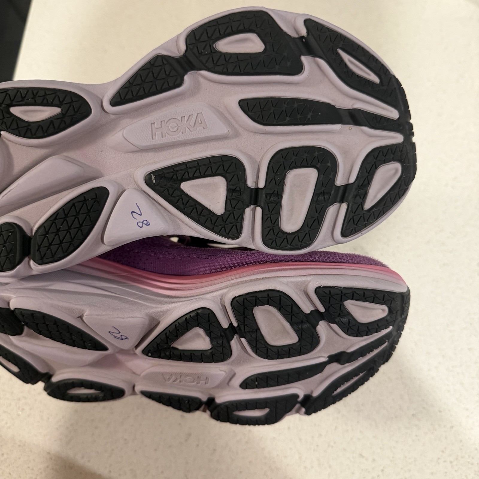 Hoka Bondi 8 Shoes Womens 6.5 Purple Grape Athletic Running Sneakers thumbnail 10