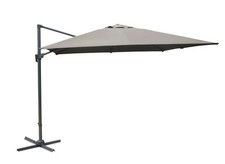 Parasol Inclinable/Orientable Deporte 3X4 Taupe Base À Croix Sans Plaque