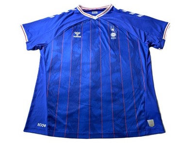 Hummel - Men's 2XL Blue Oldham Athletic 1895 AFC Soccer Football Jersey