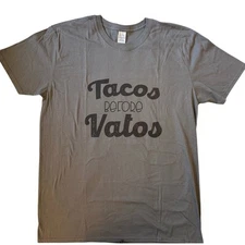 Tacos Before Vatos Graphic T-Shirt - Size XL - New