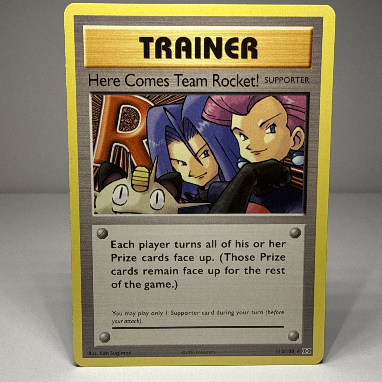 Here Comes Team Rocket! 113/108 Pokemon Evolutions Secret Rare