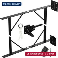 Anti Sag Gate Kit Heavy Duty No Sag Kit for Wooden Gate Fence with a Gate Latch
