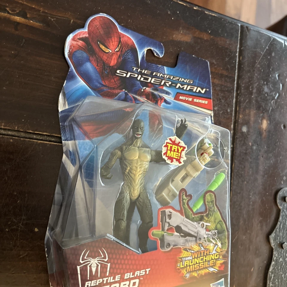 Figura Amazing Spider-Man Película Reptile Blast Lizard 3 3/4" NUEVA 2011 No Way Home Foto 3 de 4