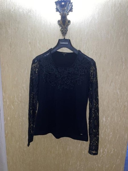 Women Escada Shirt Black 36 / S / 44