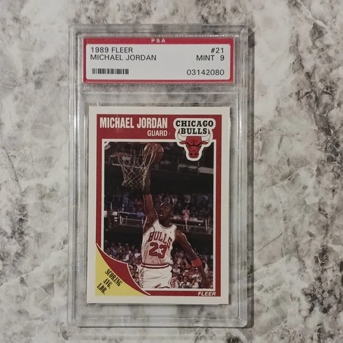 Fleer 1989-90 Michael Jordan #21 PSA 9 Chicago Bulls Basketball Card
