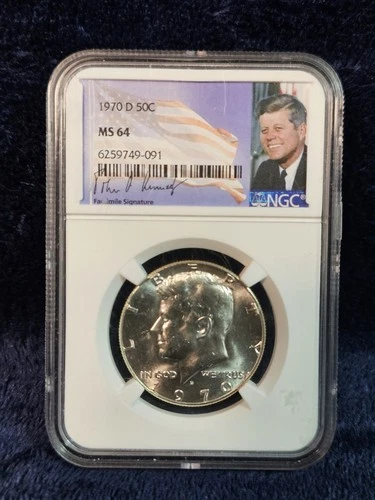 1970-D Kennedy Half Dollar NGC MS-64