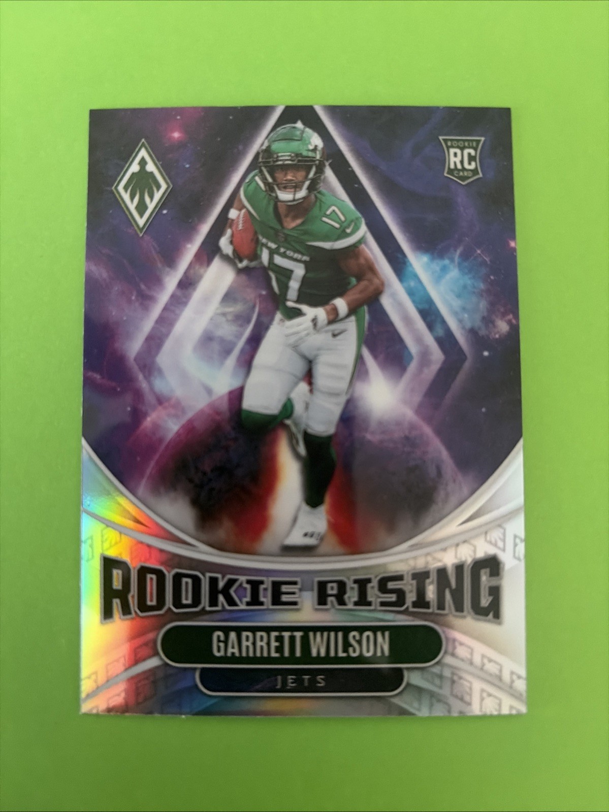 GARRETT WILSON - RC ROOKIE RISING SILVER - NEW YORK JETS - 2022 PANINI PHOENIX