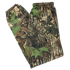 Vintage Spartan Sweatpants Mens L-Xl Real Tree Camo Baggy Drawstring USA Repair