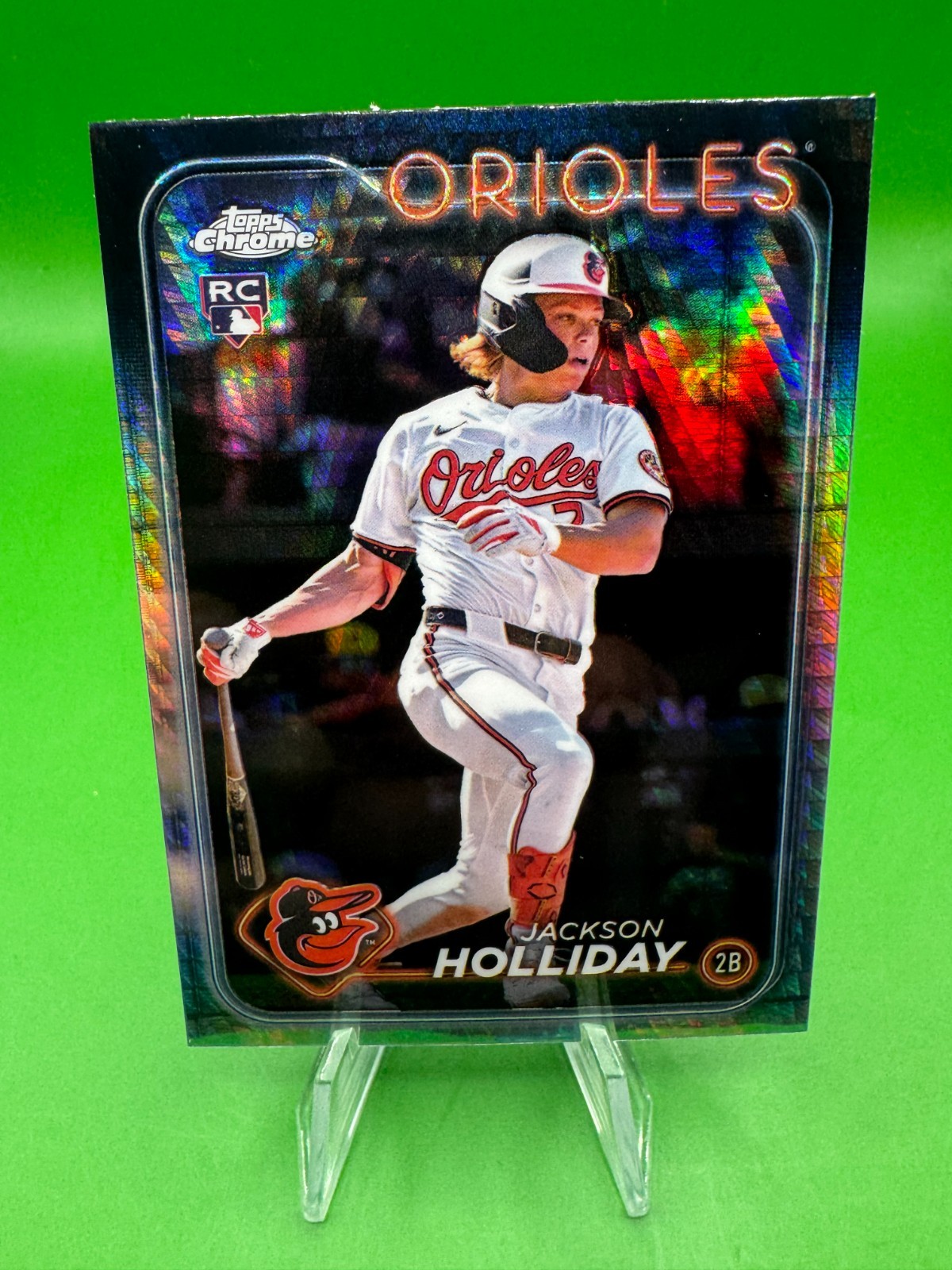 2024 Topps Chrome Update Series - Jackson Holliday #USC200 Prism Refractor (RC)