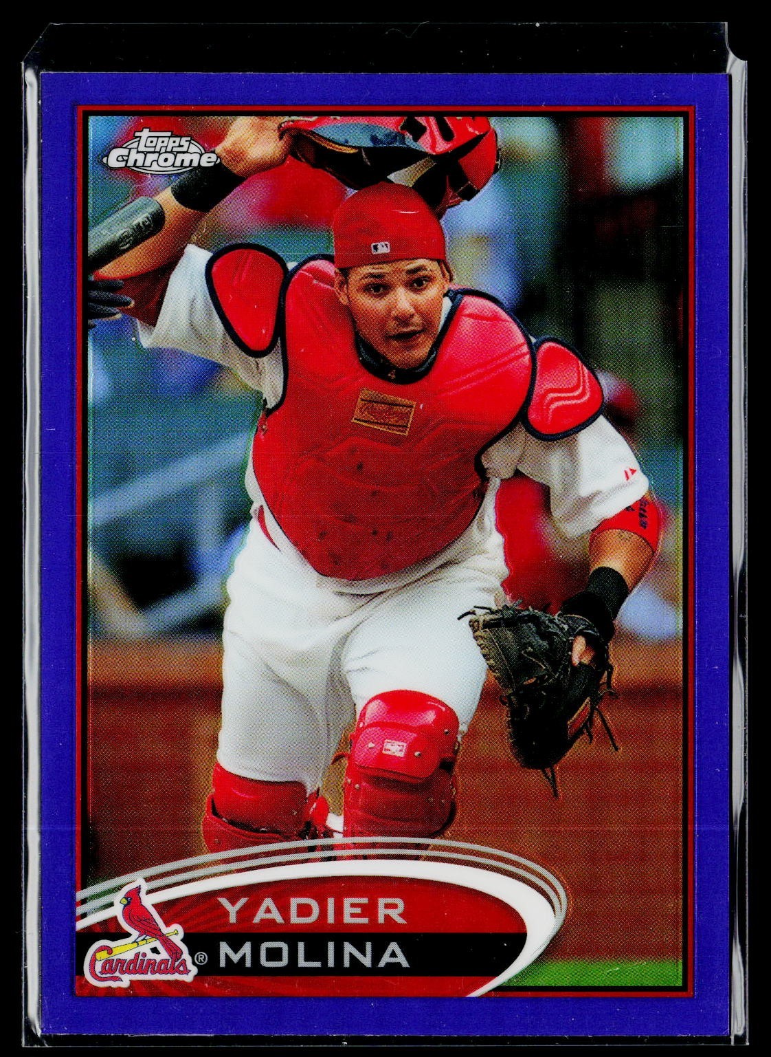 2012 Topps Chrome Yadier Molina Purple Refractor 97