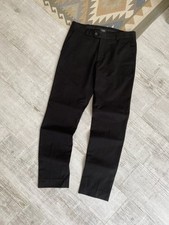 Chanel Uniform Womens Cotton Black Pleated Classic Pants Trousers Size 38