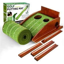 9.265 Ft Golf Putting Mat Pro for Indoor & Outdoor Practice Use