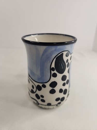 Karen Donleavy handbemalt DALMATINER Deluxe Kaffee Tee Becher signiert KD - Bild 5 von 9
