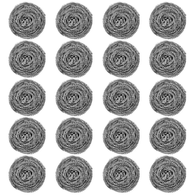 #ad 20PCS Steel Wool Scrubbers Kitchen Cleaning Balls for Pots Pans amp; Grease Remova $10.55