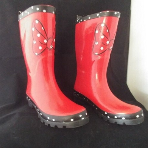 Minnie Mouse Rain Boots Adult Women 