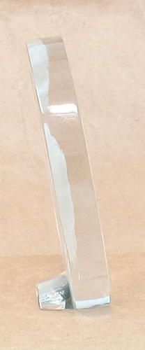 Clarenbridge Crystal Ireland angelo di preghiera vetro trasparente e smerigliato decorativo euc - Foto 5 di 13