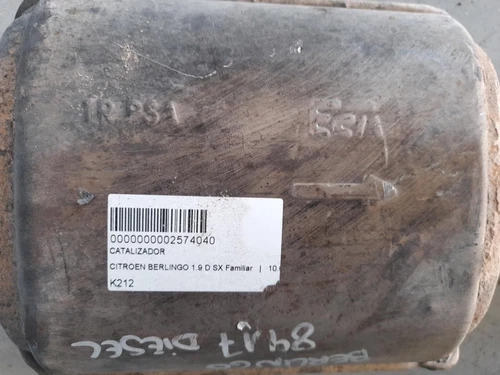 K212 Catalizador para CITROEN BERLINGO 1.9 D SX Familiar 2002 2574040 - Imagen 3 de 10