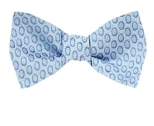 Men's 100% Dot Silk Designer Self Tie Woven Bowtie- NWT
