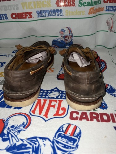 SPERRY Top-Sider GOLD CUP Boat Shoes size 11 Brown Suede Non-marking - Picture 5 of 15