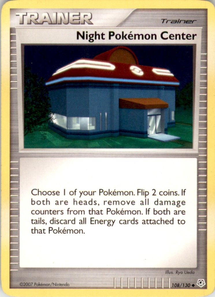 2007 Diamond & Pearl #108 Night Pokemon Center NM