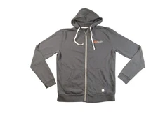 Marine Layer Afternoon Hoodie Women's Small Asphalt Grey Full Zip Corp Logo