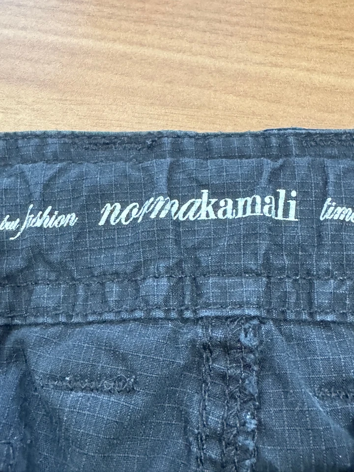 Norma Kamali 女式黑色 100% 棉实用工装裤 16 码 — 第 4/4 张图片