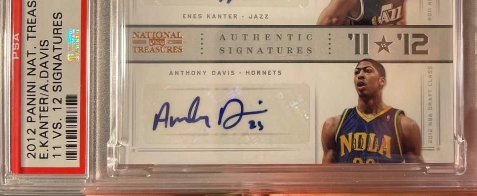 2012 Panini Anthony Davis ROOKIE National Treasures Gem Mint 10 Auto Low Pop - Image 2 of 4