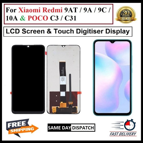 For Xiaomi Redmi 9AT/ 9A/ 9C/ 10A & Poco C3 / C31 LCD Display Screen Replacement - Picture 1 of 4