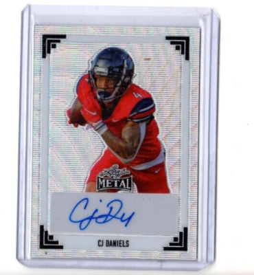 キャプテンアメリカ　ソー　サインカード 2024 Leaf Metal Silver Wave Autograph CJ Daniels RC #'d 5/7 Miami