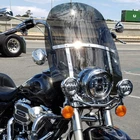 Smoke Front Windshield with Bracket Fits for 1994-2025 Harley Touring Road King