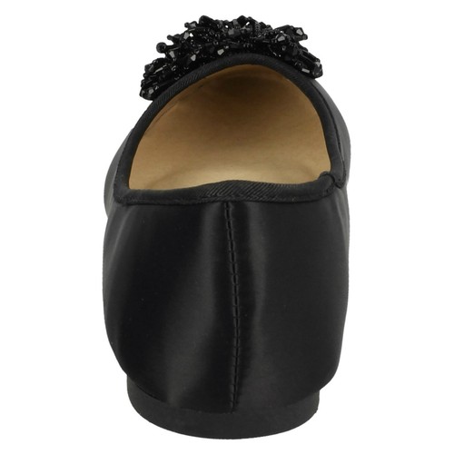 Ladies F8R0396 Flat Pumps Slip On Shoes By Spot On Sale Price £9.99 - Picture 4 of 26
