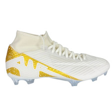 Nike Mercurial Superfly 9 Academy NBY White Gold Soccer Cleats Mens 7 FN6750-900