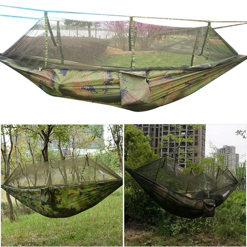 Portable Double 2 Person Camping Hammock Tent with Mosquito Net / Rain Fly Tarp - Picture 4 of 34