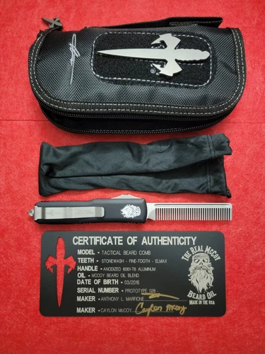 Microtech Marfione Custom Tactical Beard Comb McCoy Collab Prototype Edition