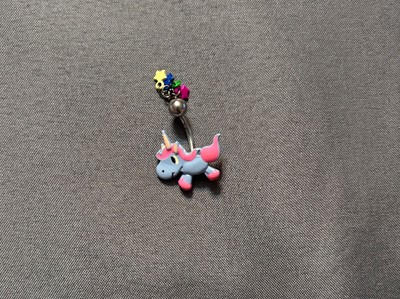 Cute Unicorn Belly Button Ring