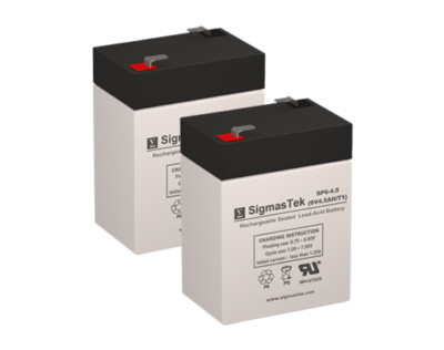 Peg Perego Vespa IGED1050 Ride-On Toy, SigmasTek Battery Replacement Set of 2