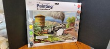 Royal Langnickel Train Paint By Number Set kit PAL49 Daily Run Art Railroad