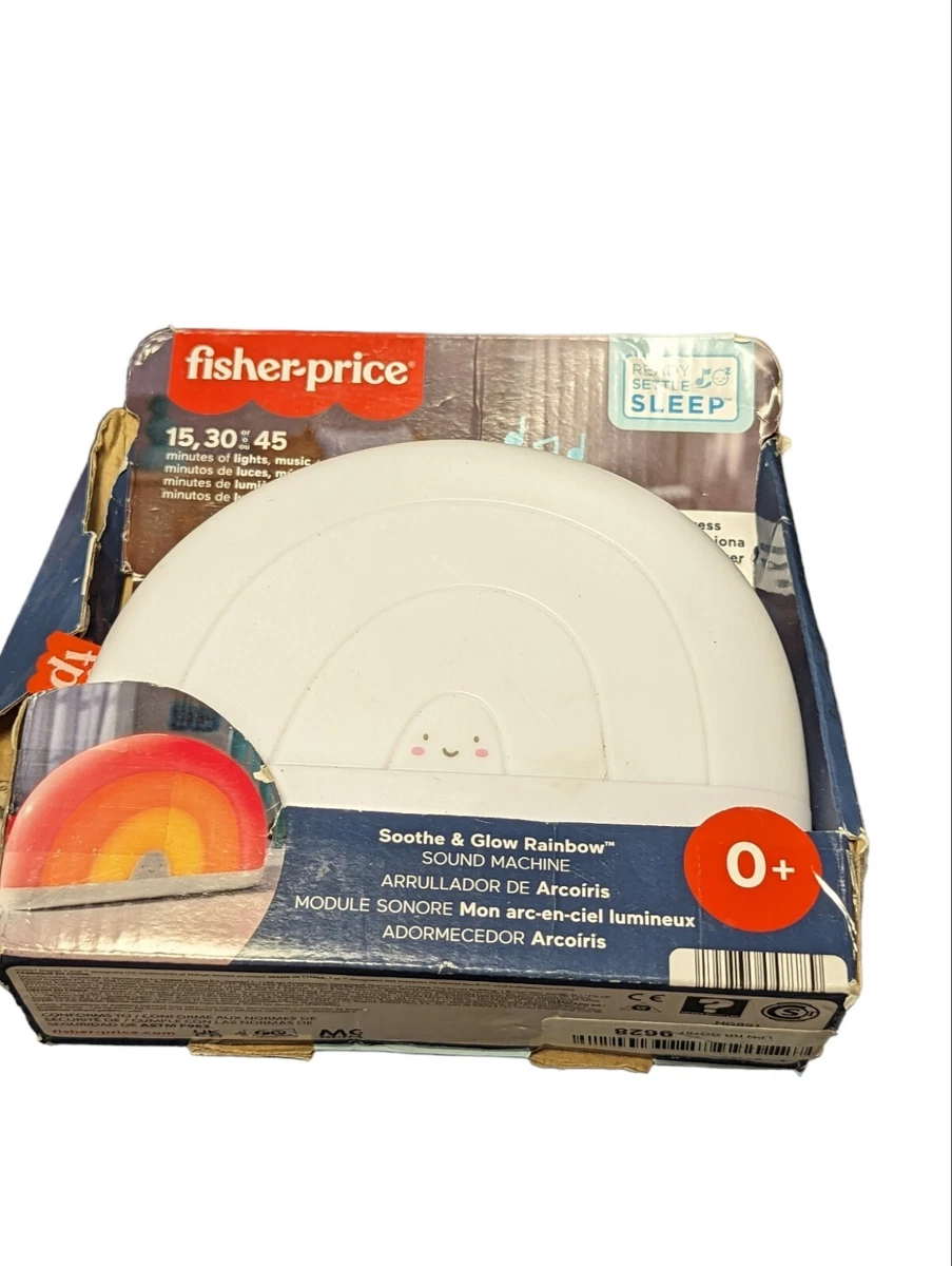 Fisher Price Soothe Glow Rainbow White Noise Music and Nature Sound Machine