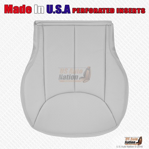 2007 Mercedes Benz SL550 Front Driver Bottom Perforated Leather Seat Cover Gray - Picture 3 of 9