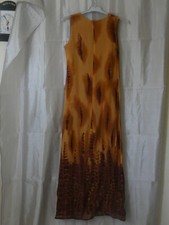 Robe Longue En Lin écru Tera Bora - Taille 48/50 - Maxi été Sans Manches - Neuf Sans étiquettes