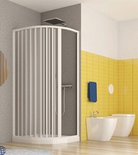 Box doccia semicircolare,misura cm70x90,cabina a soffietto con apertura laterale