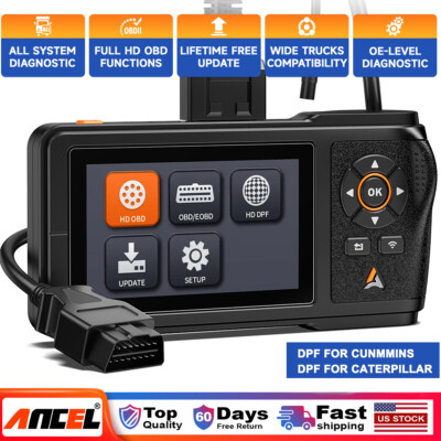 ANCEL HD430 Heavy Duty Truck Scanner Diesel Diagnostic All System HD OBD & OBD2