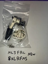 NEUTRIK NC3FRC RIGHT ANGLE FEMALE 3 POL NOS NICKEL SILVER 8XLRFNS