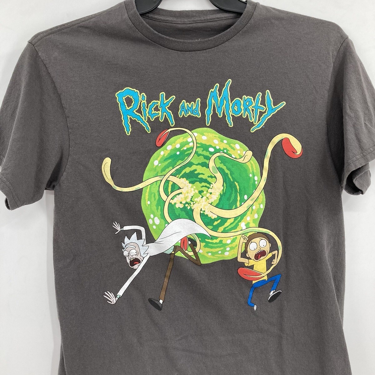 Rick and Morty 海外公式品・ピンク×イエロー　Mサイズ　Tシャツ XL】Rick and Morty リック・アンド・モーティ アニメ アメコミ