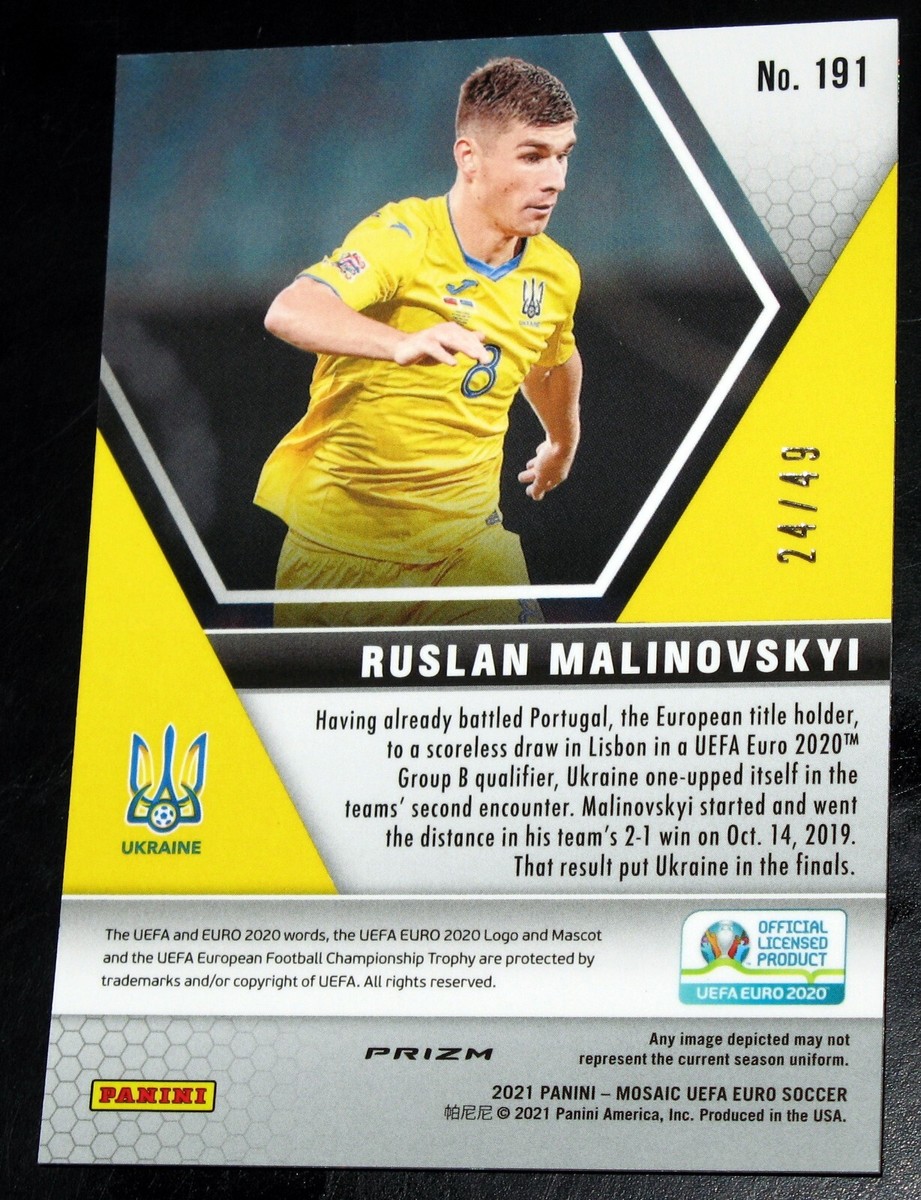 2021 Panini Mosaic UEFA Euro 2020 - Ruslan Malinovskyi #191